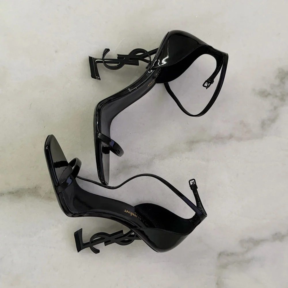 Black Yves Saint Laurent opyum heels - Picture 2 of 3